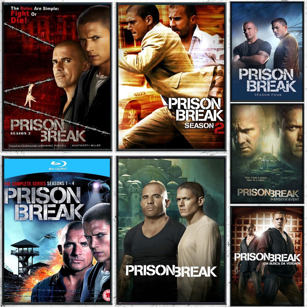 Home Cinema Tv - Affiche TV P-Prison Break, autocollant parfait,